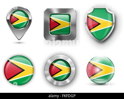 Country Flag Bages Stock Vector