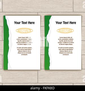 Cards with Gold Stamping Stock Vector