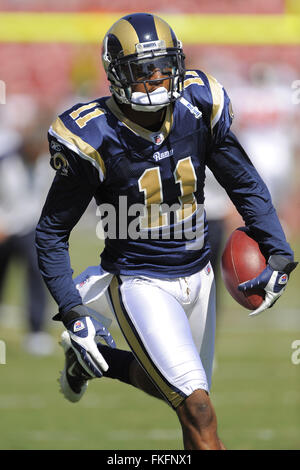 Tampa, Florida, USA. 24th Oct, 2010. St. Louis Rams wide receiver Brandon Gibson (11) during the Rams 18-17 loss to the Tampa Bay Buccaneers at Raymond James Stadium on Oct. 24, 2010 in Tampa, Fla. © Scott A. Miller/ZUMA Wire/Alamy Live News Stock Photo