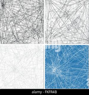 Set of Four Web Patterns Stock Vector
