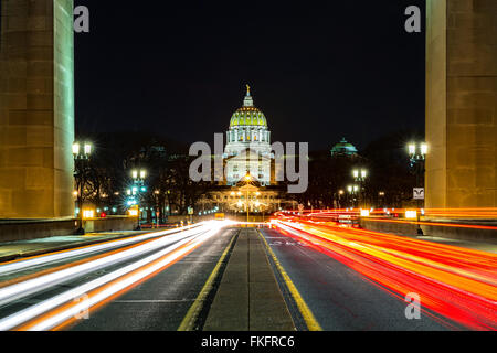 Pennsylvania State Capitol, the seat of government for the U.S. state of Pennsylvania, located in Harrisburg Stock Photo