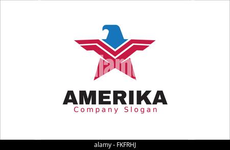 Amerika Eagle Design Illustration Stock Vector