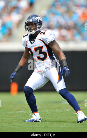 Jacksonville, FL, UNITED STATES. 11th Sep, 2010. Denver Broncos safety Renaldo Hill (23) during the Broncos game against the Jacksonville Jaguars at EverBank Filed on Sept. 11, 2010 in Jacksonville, Fl.ZUMA Press/Scott A. Miller © Scott A. Miller/ZUMA Wire/Alamy Live News Stock Photo