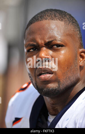 Jacksonville, FL, UNITED STATES. 11th Sep, 2010. Denver Broncos defensive end Ryan McBean (98) during the Broncos game against the Jacksonville Jaguars at EverBank Filed on Sept. 11, 2010 in Jacksonville, Fl.ZUMA Press/Scott A. Miller © Scott A. Miller/ZUMA Wire/Alamy Live News Stock Photo