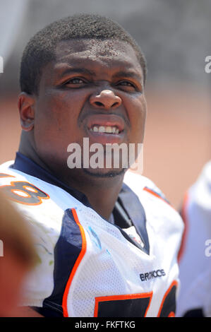 Jacksonville, FL, UNITED STATES. 11th Sep, 2010. Denver Broncos offensive tackle Ryan Clady (78) during the Broncos game against the Jacksonville Jaguars at EverBank Filed on Sept. 11, 2010 in Jacksonville, Fl.ZUMA Press/Scott A. Miller © Scott A. Miller/ZUMA Wire/Alamy Live News Stock Photo