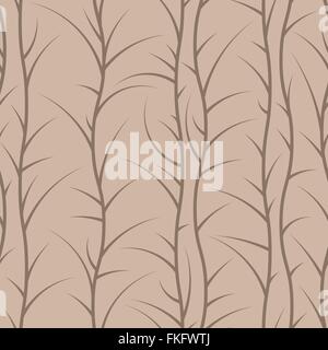 Seamless floral pattern of spiny branches Stock Vector