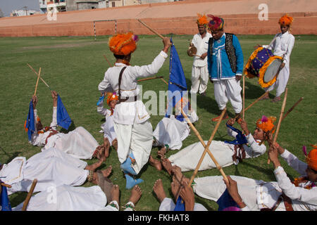 During elephant festival during holi,Hindu celebration in Jaipur,Rajasthan,India,Asia. Stock Photo