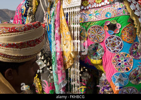 During elephant festival during holi,Hindu celebration in Jaipur,Rajasthan,India,Asia. Stock Photo