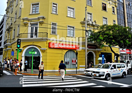 street scene Lima Peru South America Stock Photo