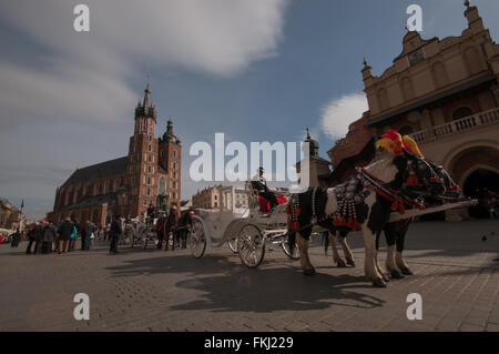 Old Market SQuare, Krakow, Poland Stock Photo