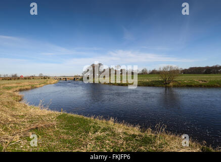 The River Don near Newmachar, Aberdeenshire, Scotland, UK Stock Photo