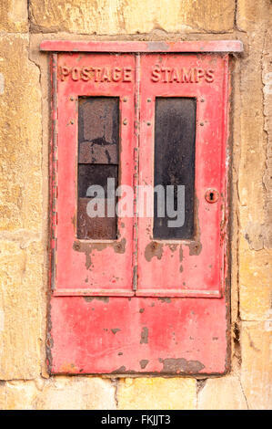 An old Postage Stamps box in the Uk Stock Photo