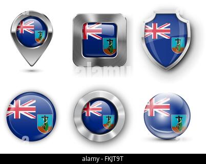 Country Flag Bages Stock Vector