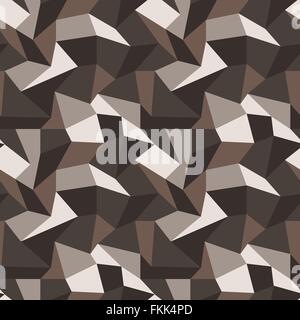 Seamless vector pattern with multi-colored quadrangles Stock Vector