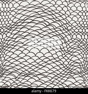 Vector seamless line doodle pattern Stock Vector