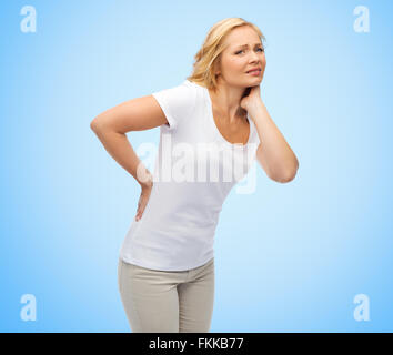 Sick middle-aged woman suffering at home Stock Photo - Alamy