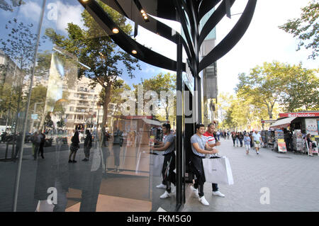 83, Passeig de Gracia avenue. Barcelona. Catalonia. Spain. Stock Photo