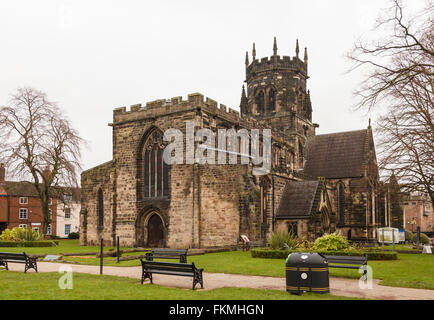 The Collegiate Church of Saint Mary, Stafford, England, UK Stock Photo