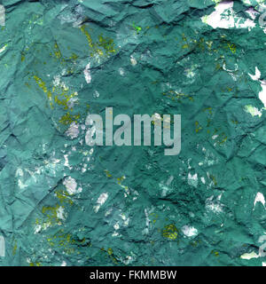 Raster texture on crumpled and worn paper Stock Photo