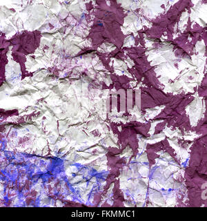 Raster texture on crumpled and worn paper Stock Photo