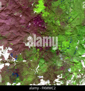Raster texture on crumpled and worn paper Stock Photo