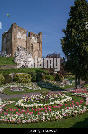Guildford Castle Keep & Grounds ,Surrey England Stock Photo