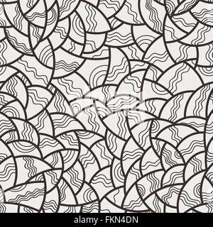 Vector seamless mosaic pattern of polygonal elements Stock Vector