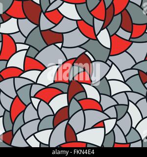 Vector seamless mosaic pattern of polygonal elements Stock Vector