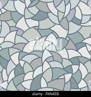Vector seamless mosaic pattern of polygonal elements Stock Vector