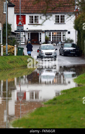 Alconbury Weston In Cambridgeshire As Floodwater From Melted Snow And alconbury-weston-in-cambridgeshire-as-floodwater-from-melted-snow-and