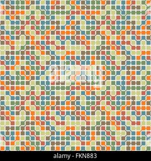 Vector seamless pattern of randomly connected squares Stock Vector
