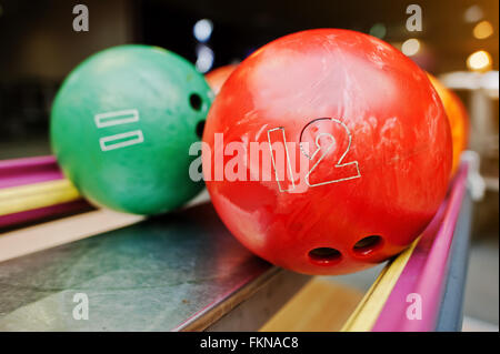 Palle da bowling Foto Stock, Palle da bowling Immagini