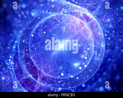 Wave purple particles. Computer generated 3d render Stock Photo - Alamy
