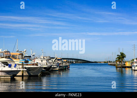 Charlotte Harbor Marina in Punta Gorda, SW Florida Stock Photo