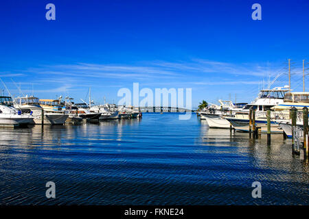 Charlotte Harbor Marina in Punta Gorda, SW Florida Stock Photo