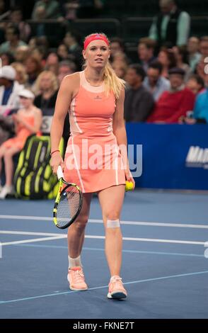 New York, NY, USA. 8th Mar, 2016. Caroloine Wozniacki in attendance for BNP Paribas Showdown New York, Madison Square Garden, New York, NY March 8, 2016. © Andres Otero/Everett Collection/Alamy Live News Stock Photo