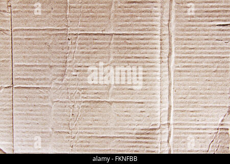 Closeup of cardboard texture Stock Photo