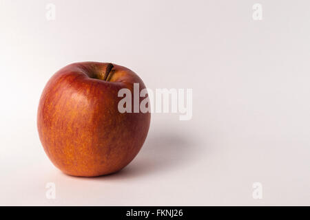 Red apple with white background Stock Photo