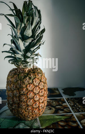 Ripe pineapple Stock Photo