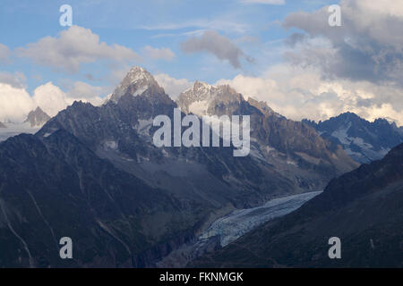 Aiguille du Chardonnet and Aiguille d'Argentière, France Stock Photo