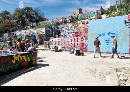 Graffiti Park in Austin, Texas, United States of America Stock Photo