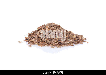 Cumin. Isolated on white background Stock Photo