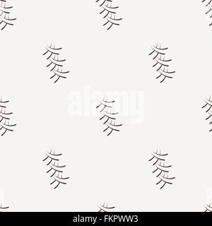 Vector seamless pattern of the elements of curved lines Stock Vector