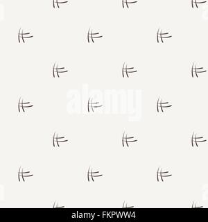 Vector seamless pattern of the elements of curved lines Stock Vector