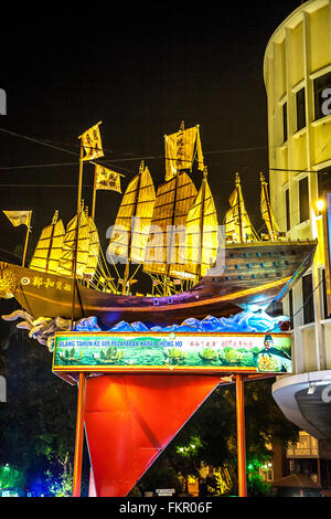 Malaysia Malacca also spelt Melaka Jonker Street area at night  Adrian Baker Stock Photo