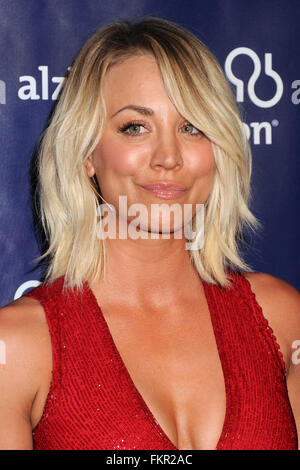 Beverly Hills, CA, USA. 9th Mar, 2016. Kaley Cuoco. 24th Annual ''A Night At Sardi's'' Benefit Gala for the Alzheimer's Association held at The Beverly Hilton Hotel. Credit:  Byron Purvis/AdMedia/ZUMA Wire/Alamy Live News Stock Photo