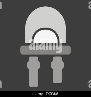 LED icon small Vector flat Stock Vector
