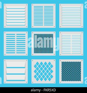 Square air vent or ventilation grate vector illustration Stock Vector ...