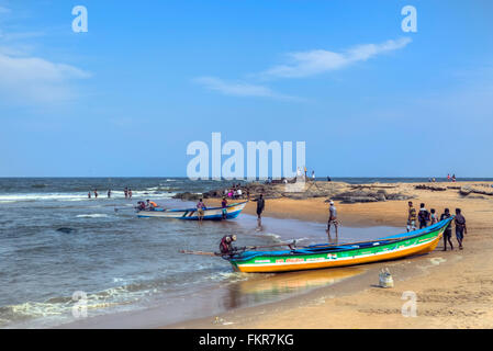 Kovalam beach, Covelong, Chennai, Tamil Nadu, India Stock Photo