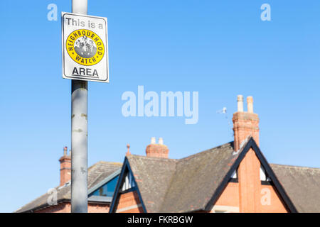 Neighbourhood Watch Area sign, Nottinghamshire, England, UK Stock Photo